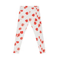 Red Watercolor Poppy Pattern Leggings | Floral All-Over Print
