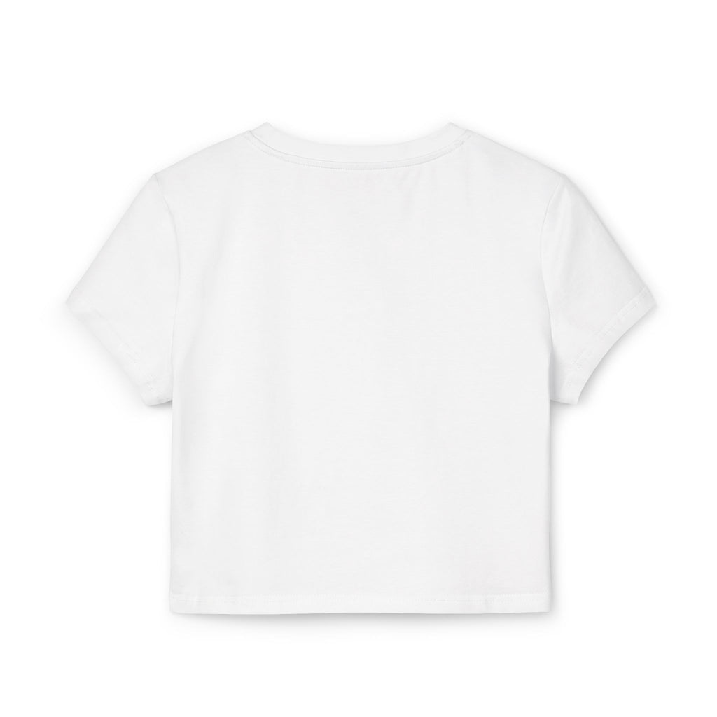 Cartoon Sad Face with Cap Baby Tee | Cute Character Crop Top