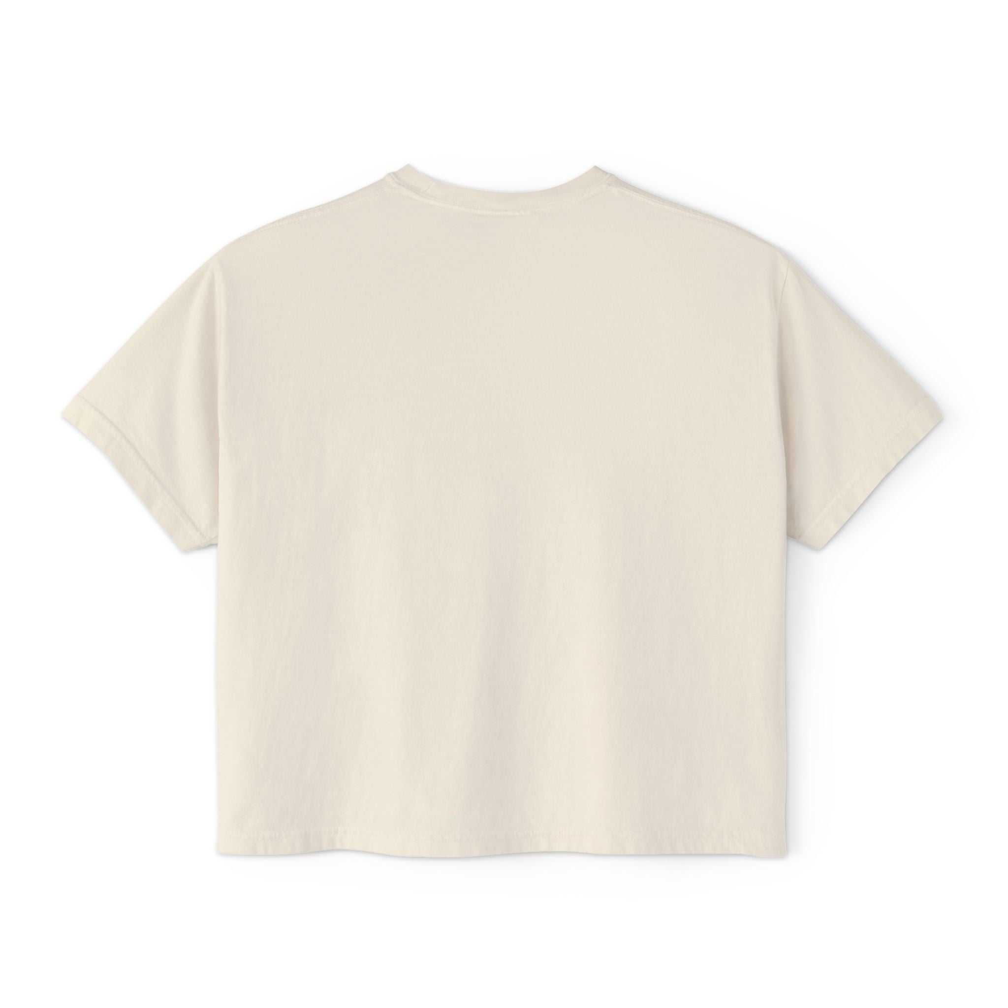 Don't Worry, Eat Cake Women's Boxy Tee — Cute Dessert Graphic T-Shirt