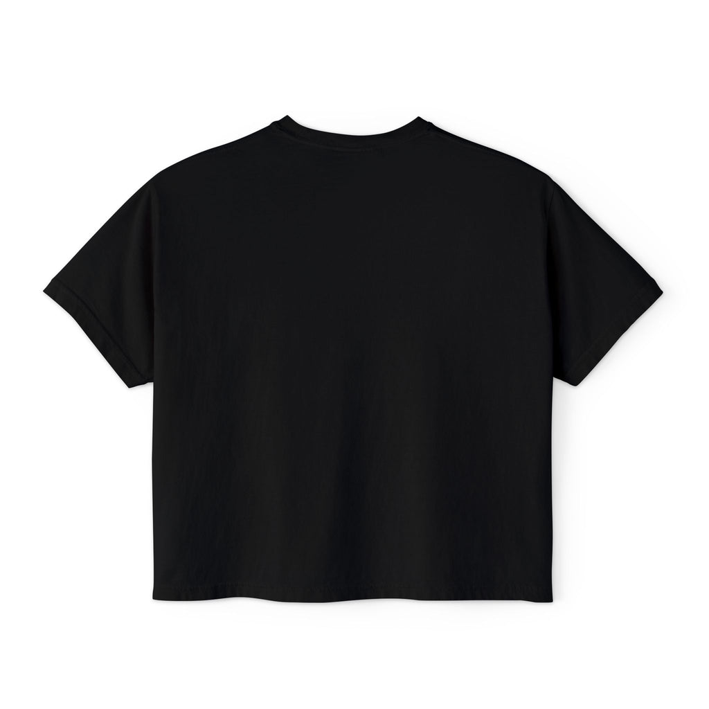 Don't Worry, Eat Cake Women's Boxy Tee — Cute Dessert Graphic T-Shirt