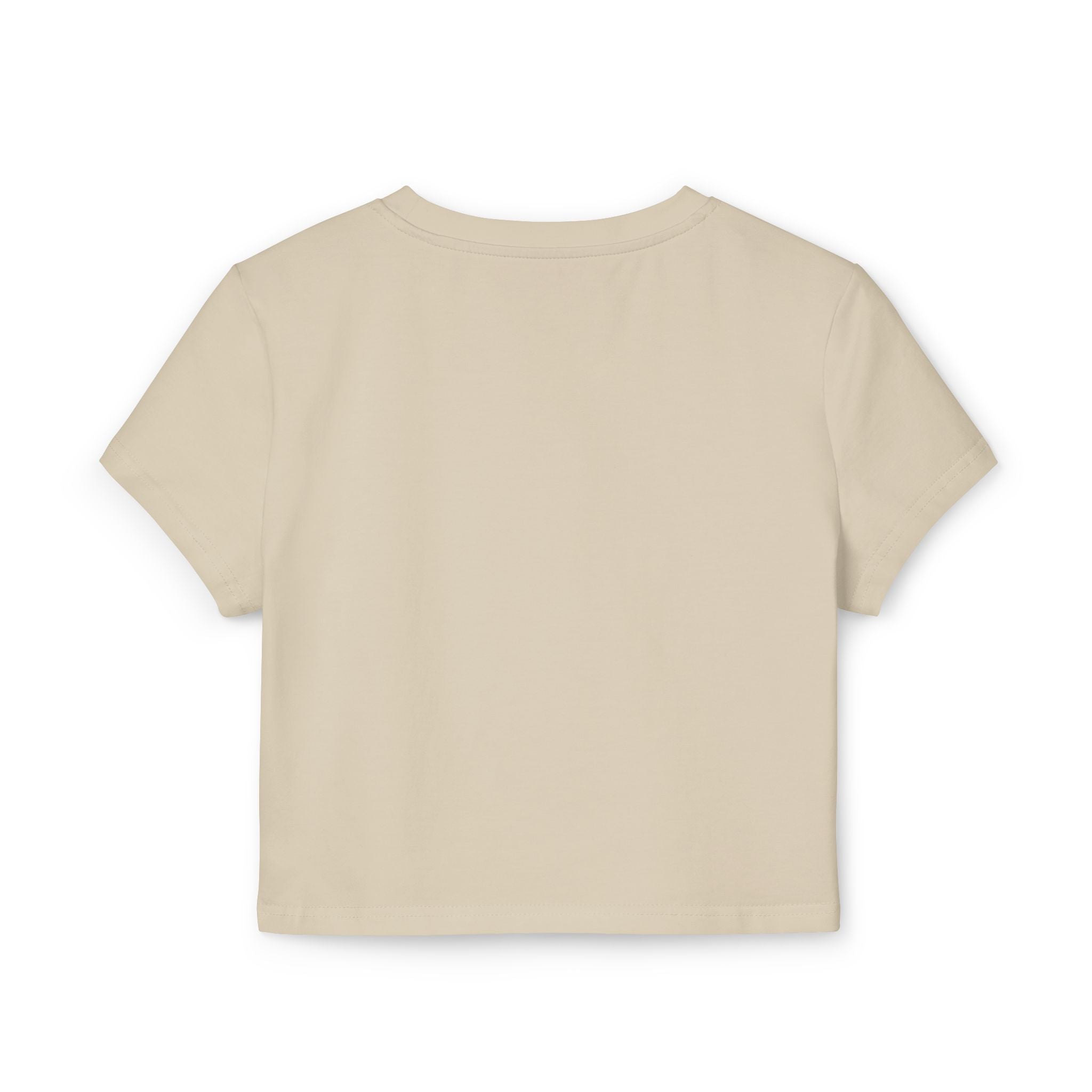Cartoon Sad Face with Cap Baby Tee | Cute Character Crop Top