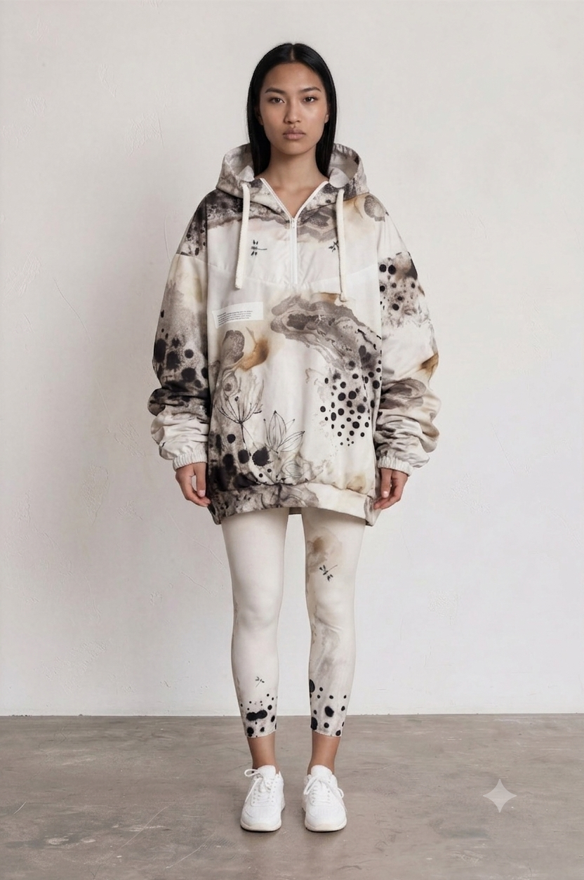 MOSS & JUNGLE SYSTEM | Oversized Streetwear Hoodie Suit