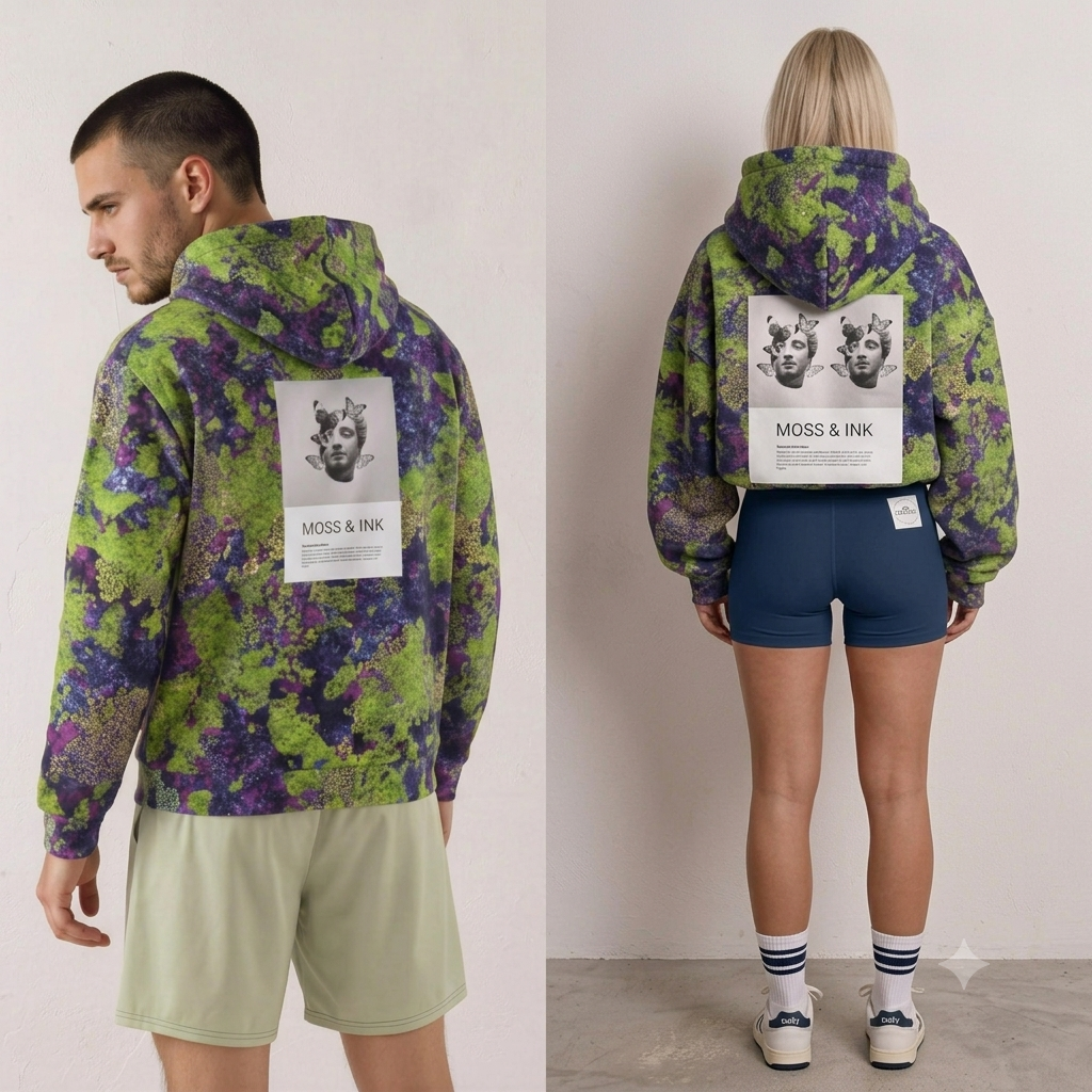 MOSS & JUNGLE SYSTEM | Oversized Streetwear Hoodie Suit