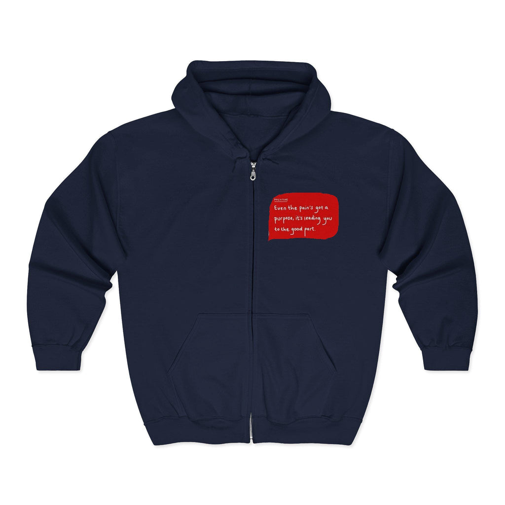 Close-Up Painted Eye Hoodie | Full Zip Hooded Sweatshirt