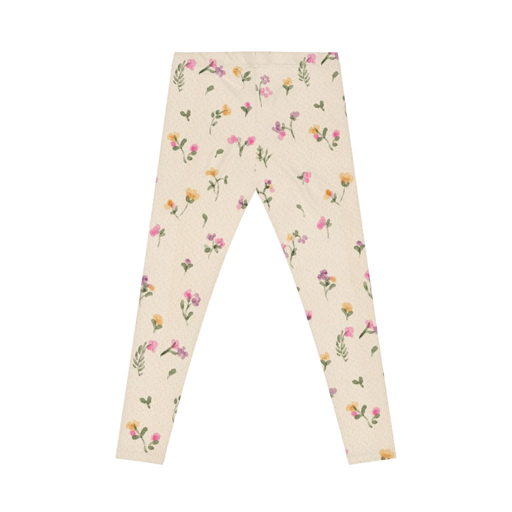Vintage Wildflower Pattern Leggings | Floral All-Over Print