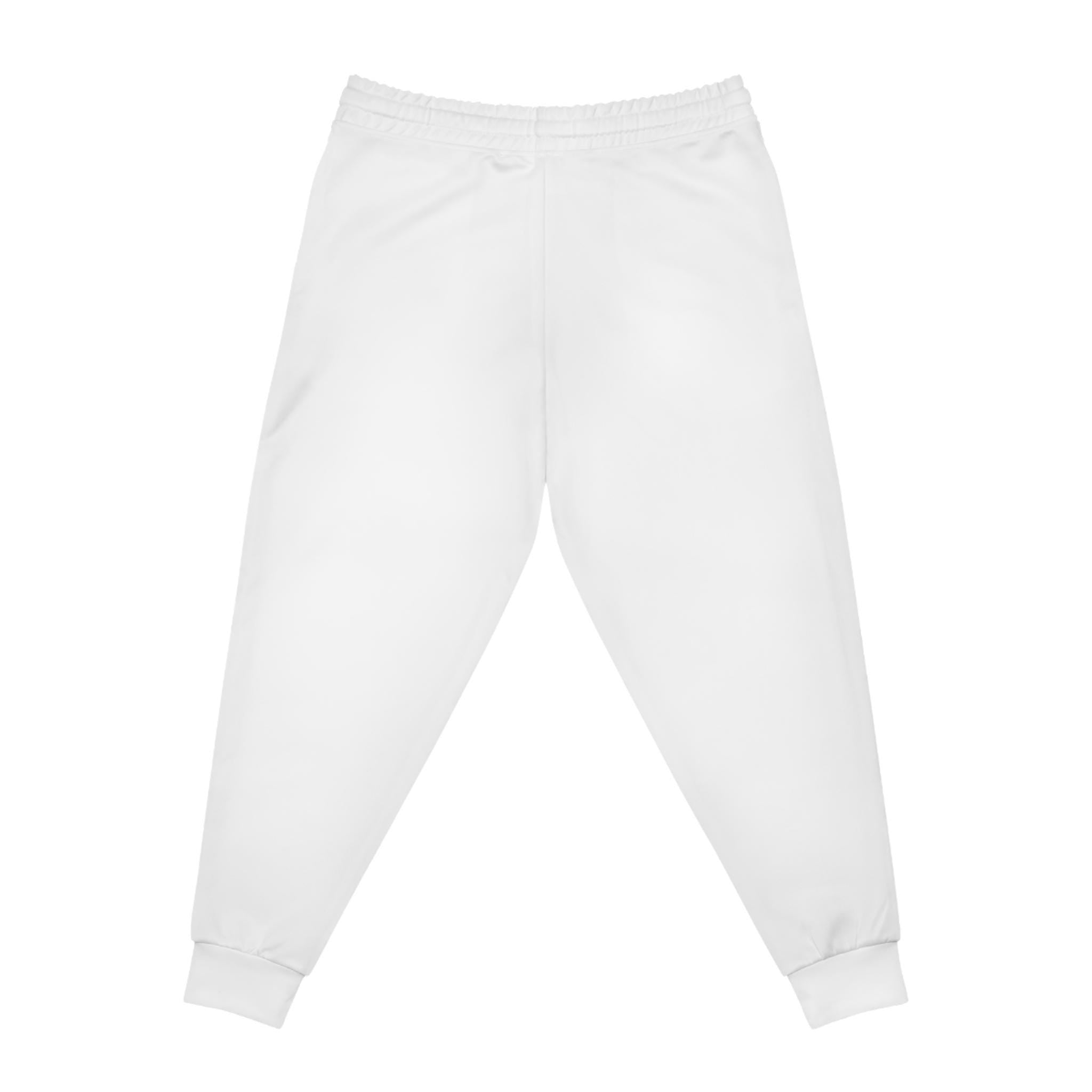 Moss & Ink floral collage Athletic Joggers | botanical text graphic
