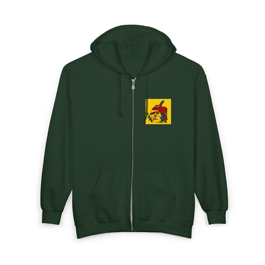 Vintage Witch Illustration Hoodie | Retro Spooky Halloween