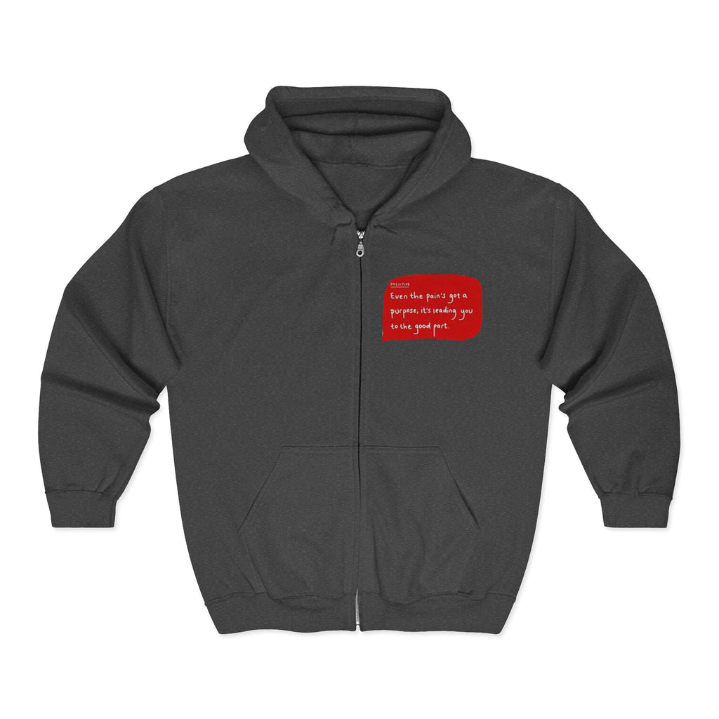 Close-Up Painted Eye Hoodie | Full Zip Hooded Sweatshirt