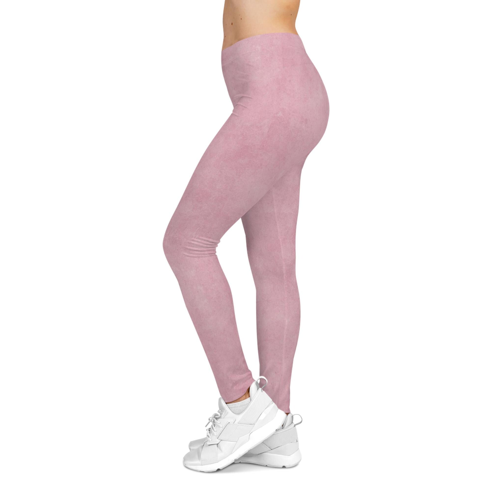 Blush Pink Marble Leggings