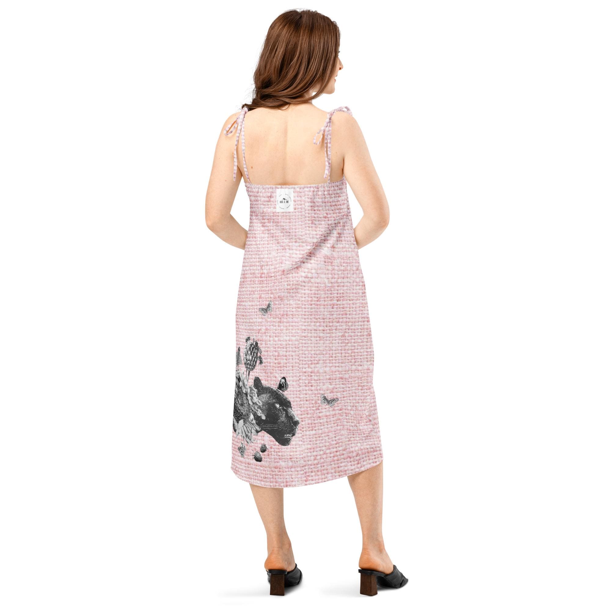 Tie-strap midi dress