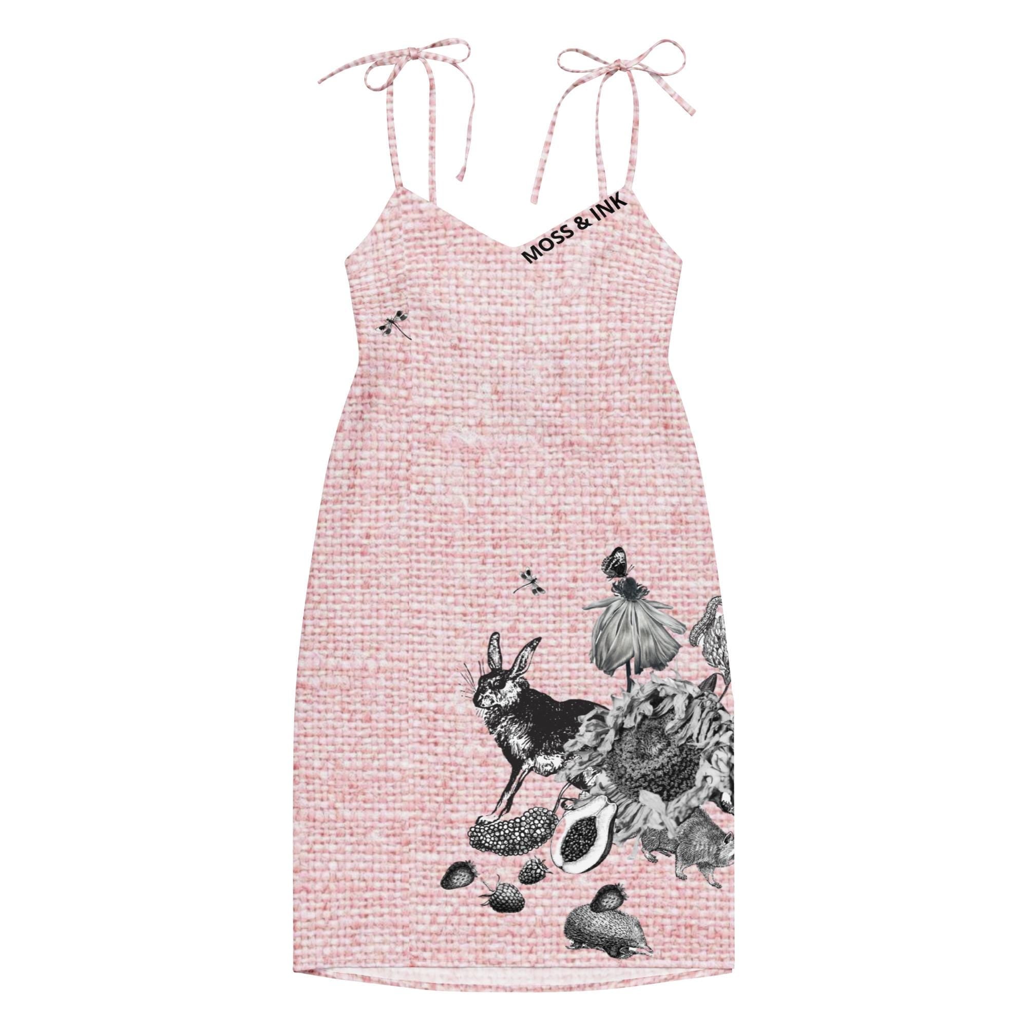 Tie-strap midi dress