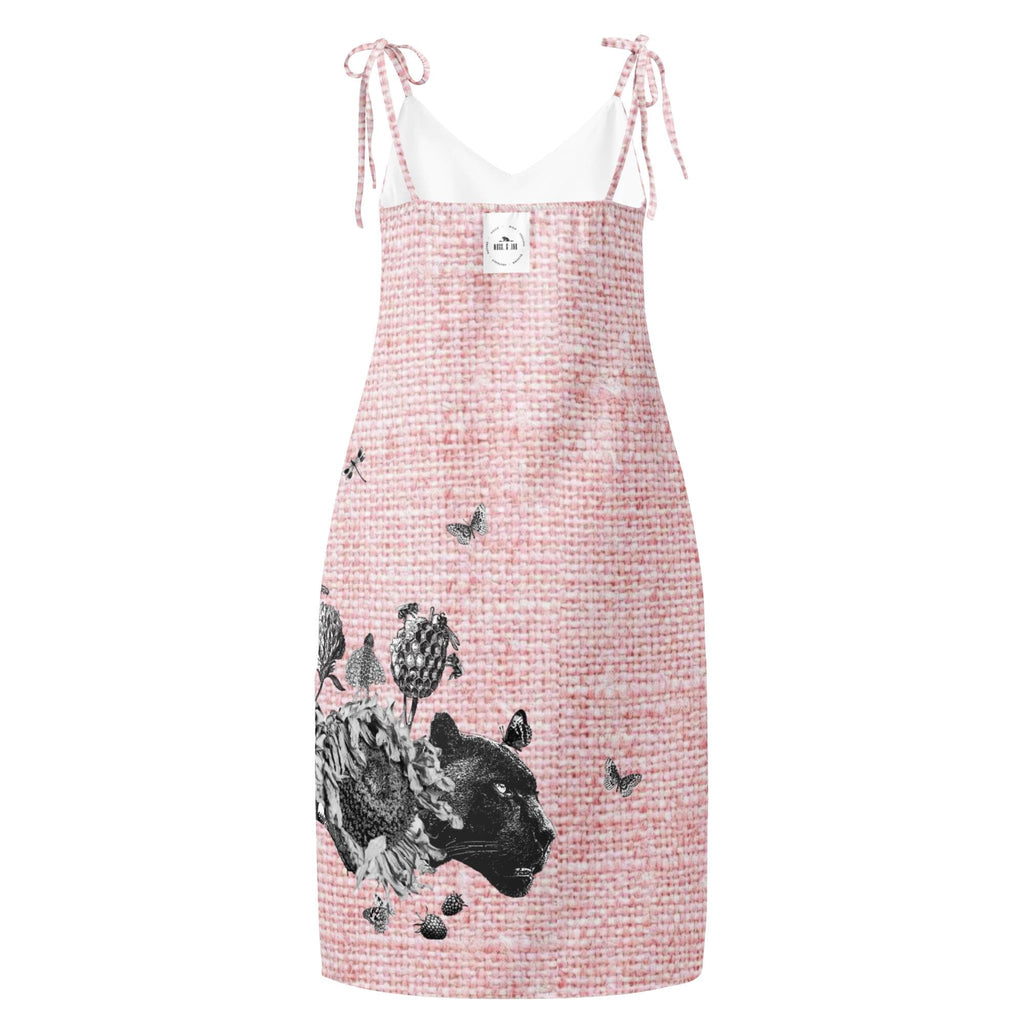 Tie-strap midi dress