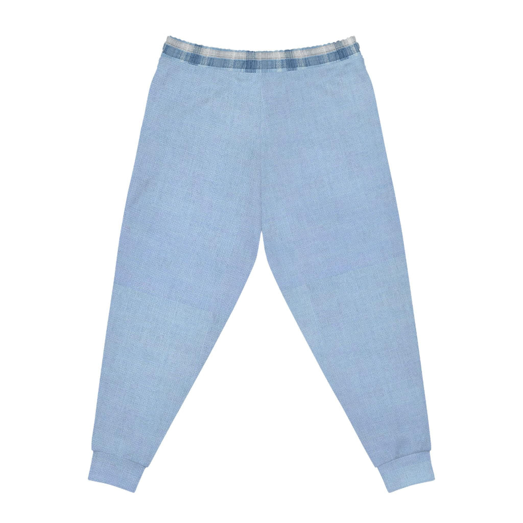 1. Blue Plaid Joggers | Light Blue Tartan Athletic Joggers