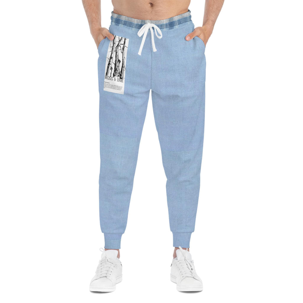 1. Blue Plaid Joggers | Light Blue Tartan Athletic Joggers