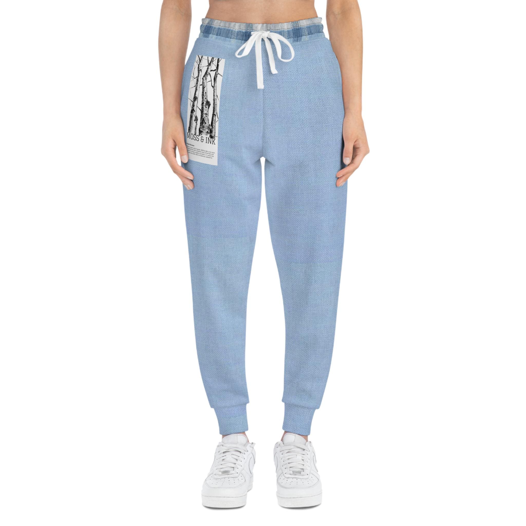 1. Blue Plaid Joggers | Light Blue Tartan Athletic Joggers