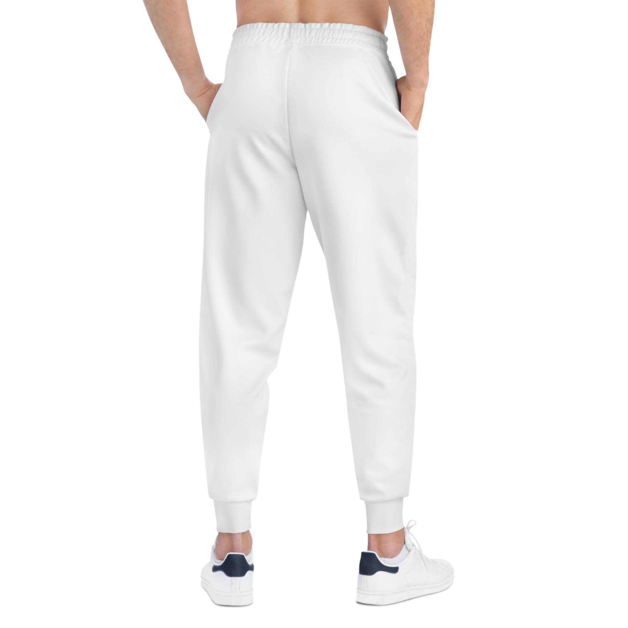 Moss & Ink floral collage Athletic Joggers | botanical text graphic