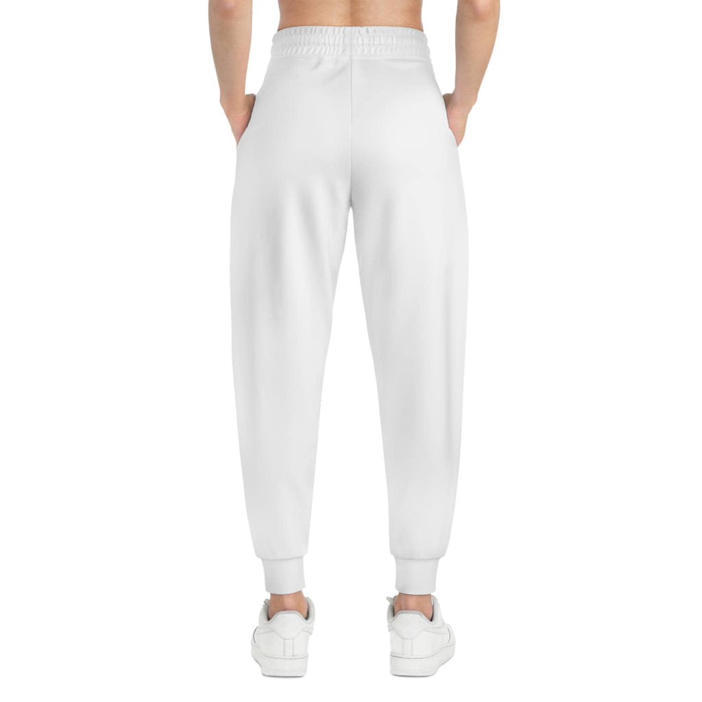 Moss & Ink floral collage Athletic Joggers | botanical text graphic