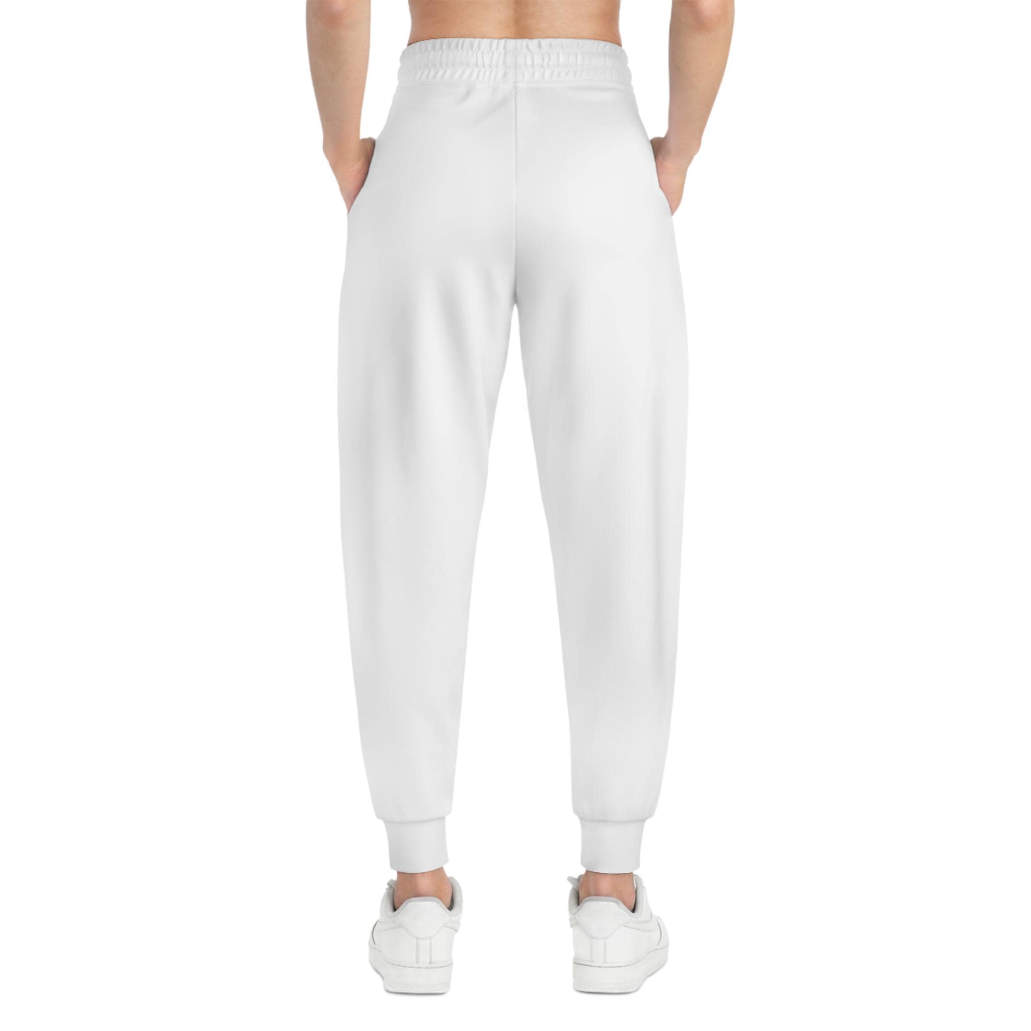 Moss & Ink floral collage Athletic Joggers | botanical text graphic