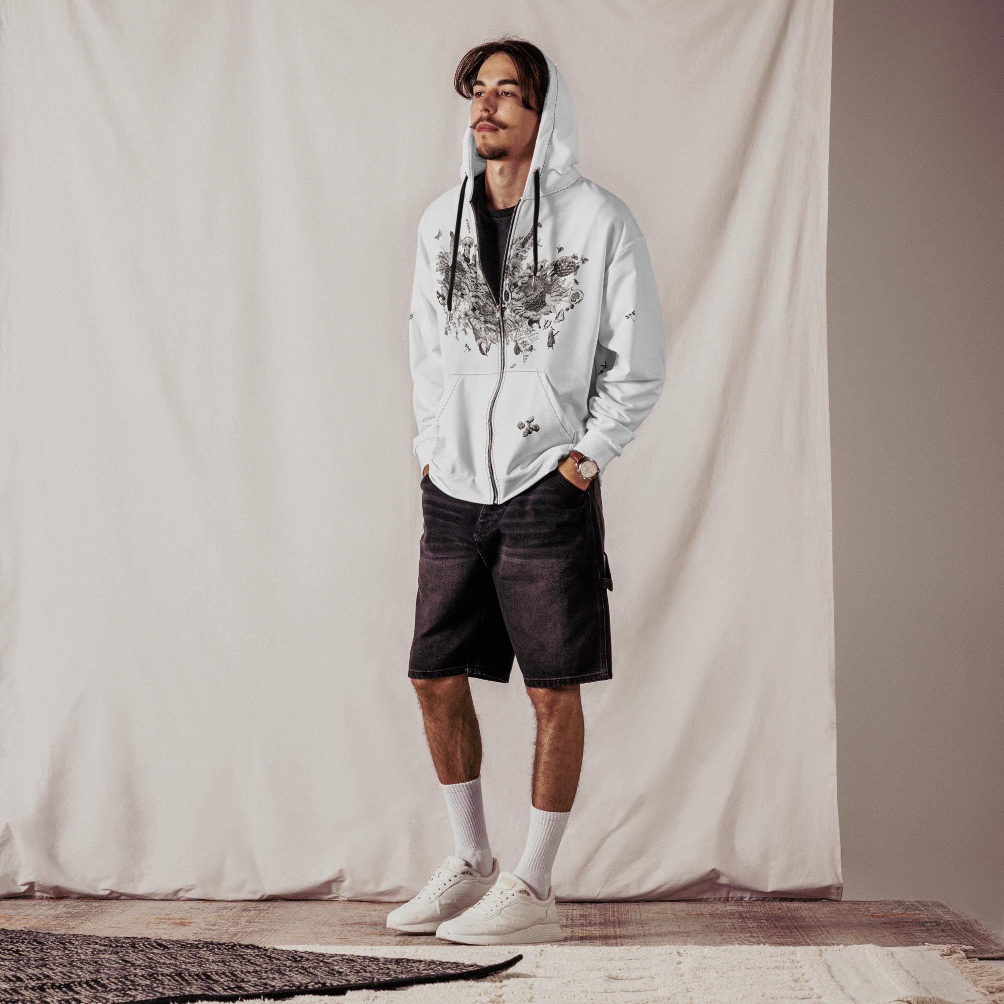 Unisex zip hoodie