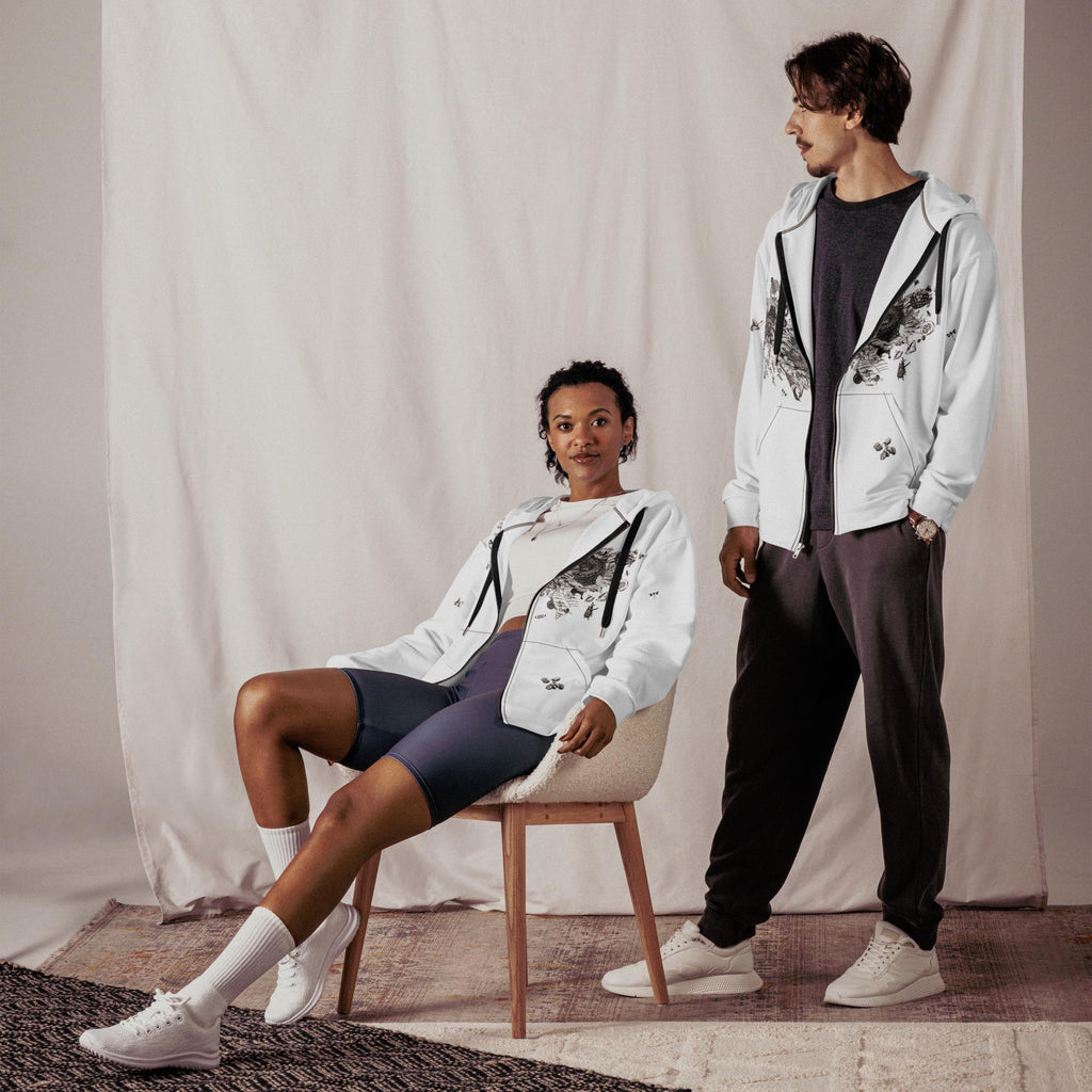 Unisex zip hoodie