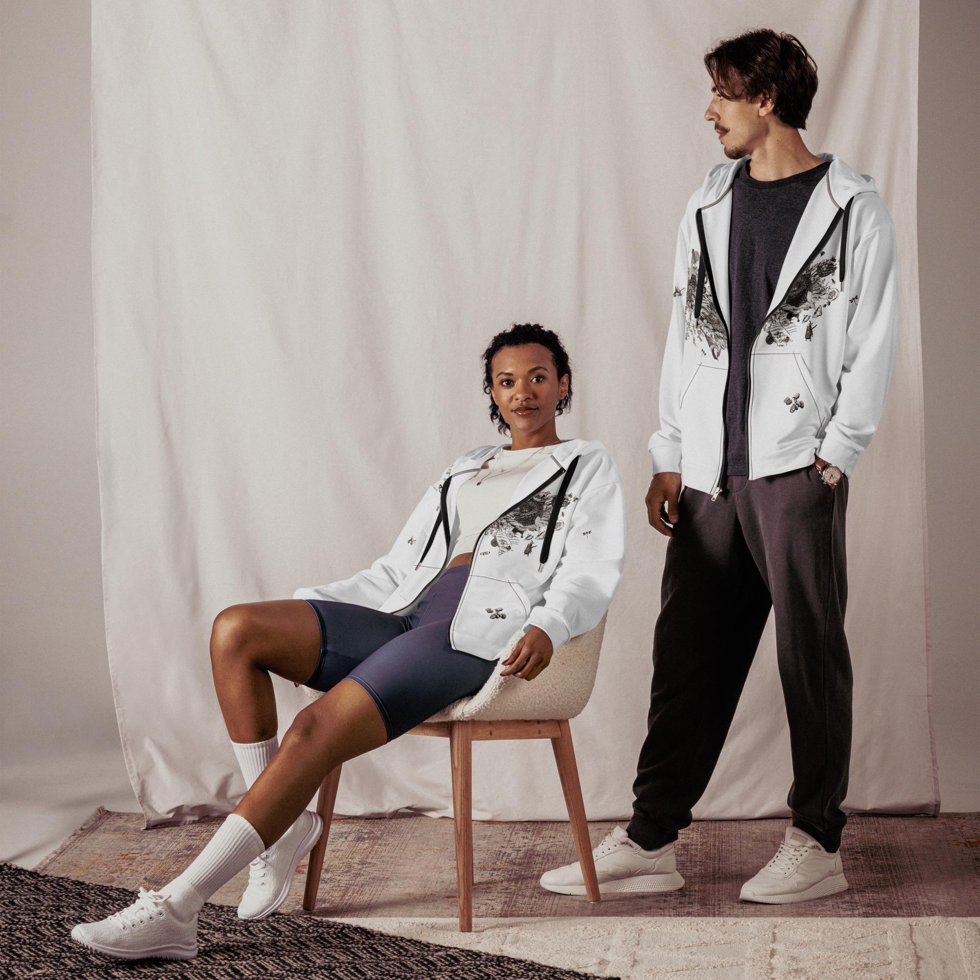 Unisex zip hoodie
