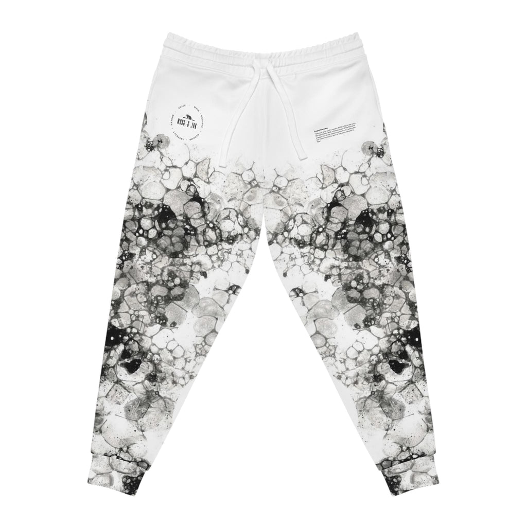 Black Marble Bubble Pattern Joggers | Athletic Joggers