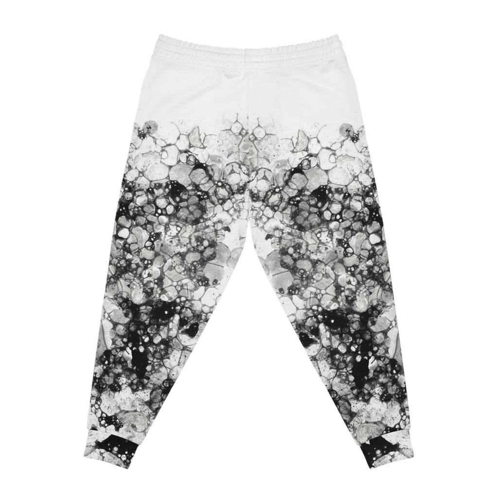 Black Marble Bubble Pattern Joggers | Athletic Joggers