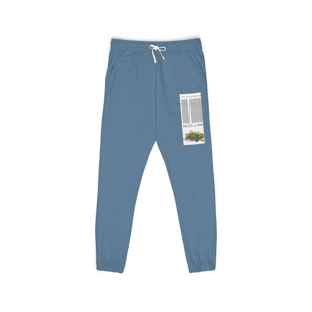 Floral Window Pane Sweatpants | Cream Fleece Joggers