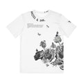 Black Floral Panther Illustration Tee | All-Over Print Polyester Shirt