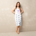 Tie-strap midi dress