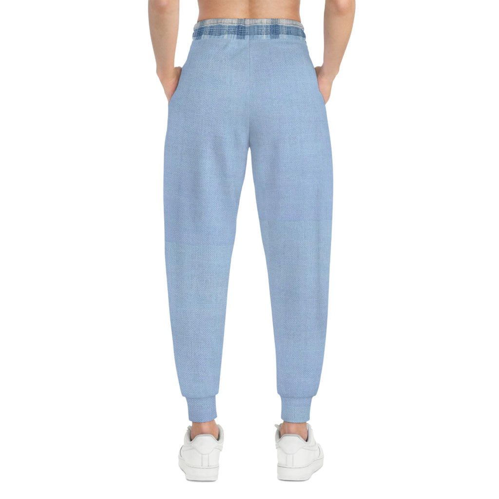 1. Blue Plaid Joggers | Light Blue Tartan Athletic Joggers