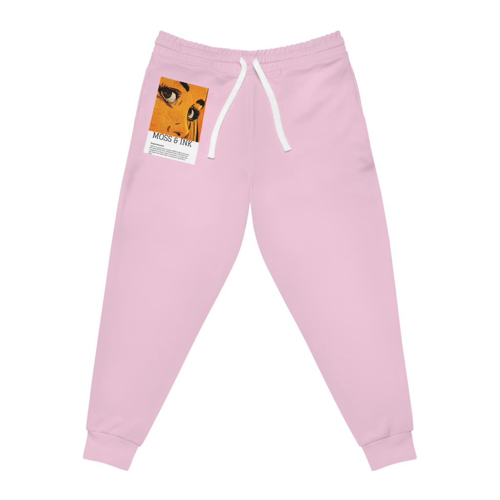 Crying Eye Collage Joggers | Pink Athletic Sweatpants