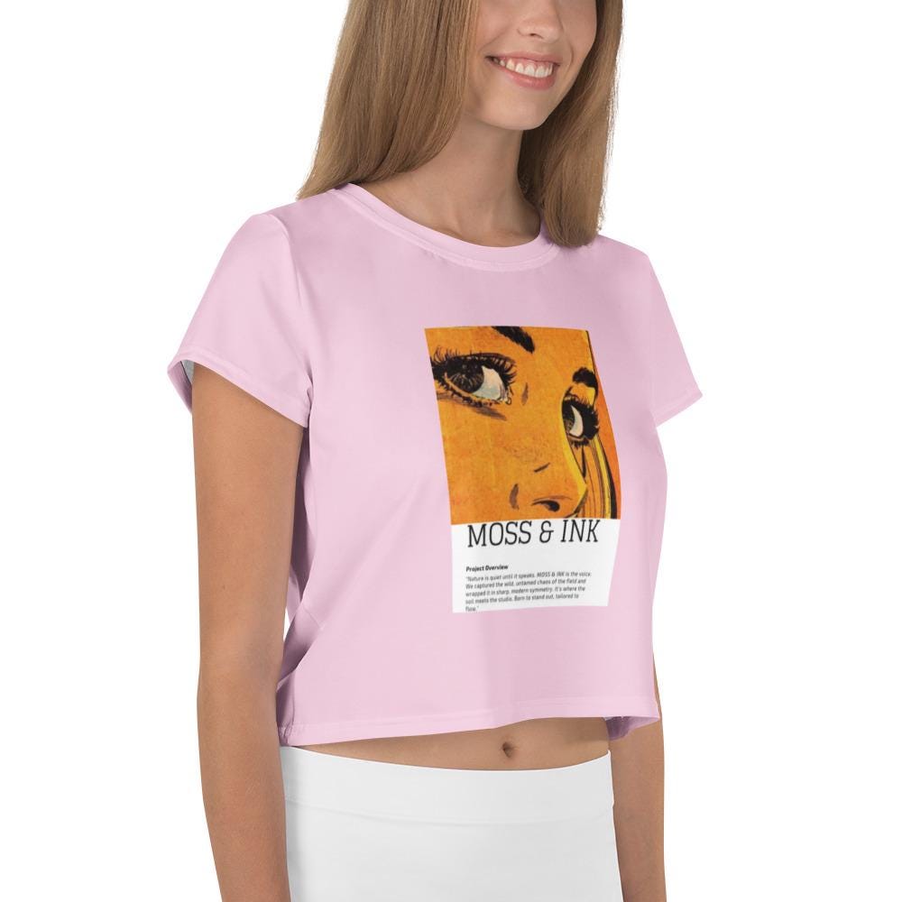 All-Over Print Crop Tee