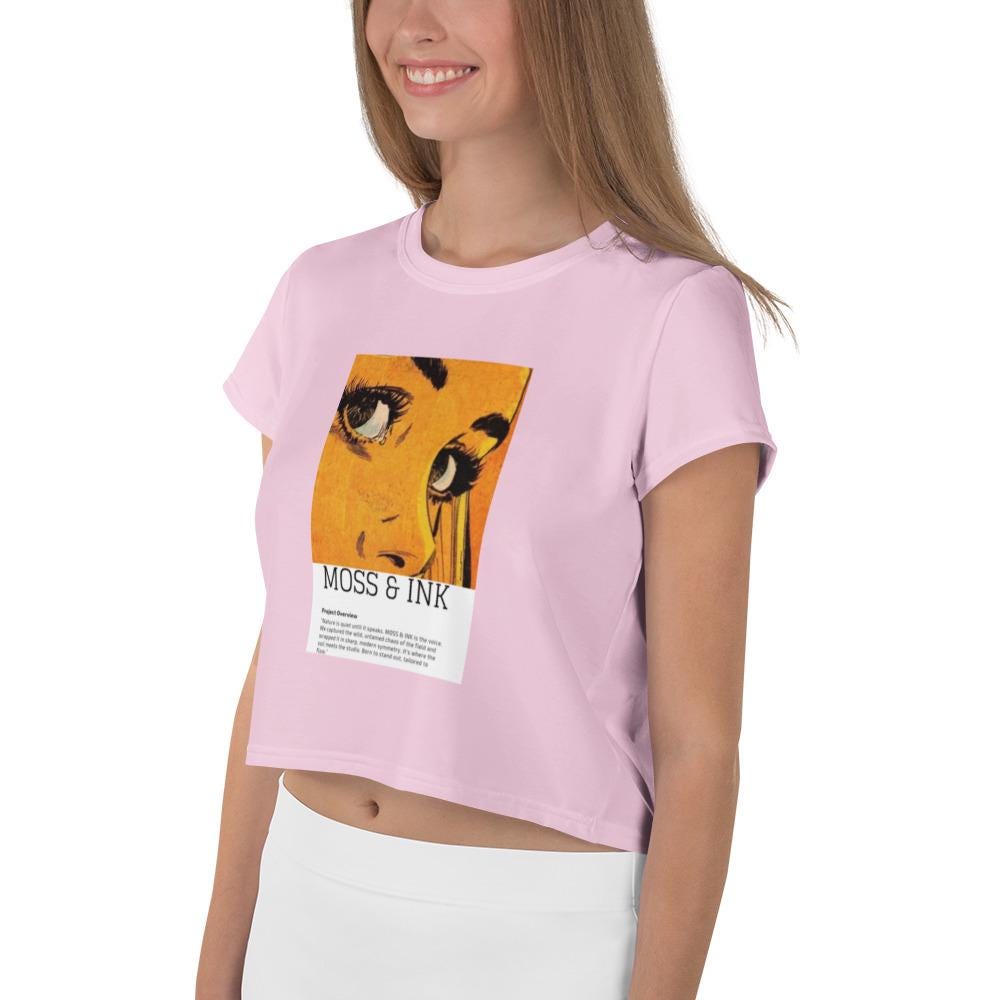 All-Over Print Crop Tee